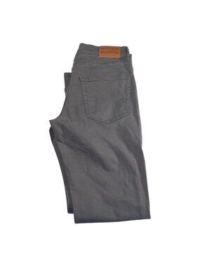 Lucky Brand Mens 410 Athletic Stretch Straight Leg Pants Gray Size 31x32 NWT